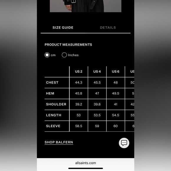 ALL SAINTS Balfern Leather Biker Jacket - Picture 13 of 13